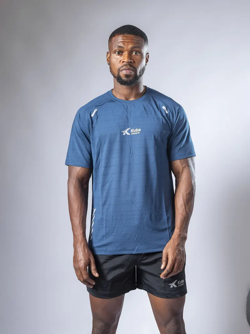 Level Short Sleeve Shirt — Ash, Blue